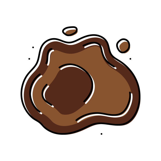 溅酱油食物颜色图标矢量插图图片下载