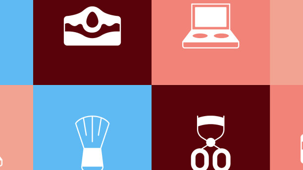 设置流行艺术眼影调色板刷妆图片下载