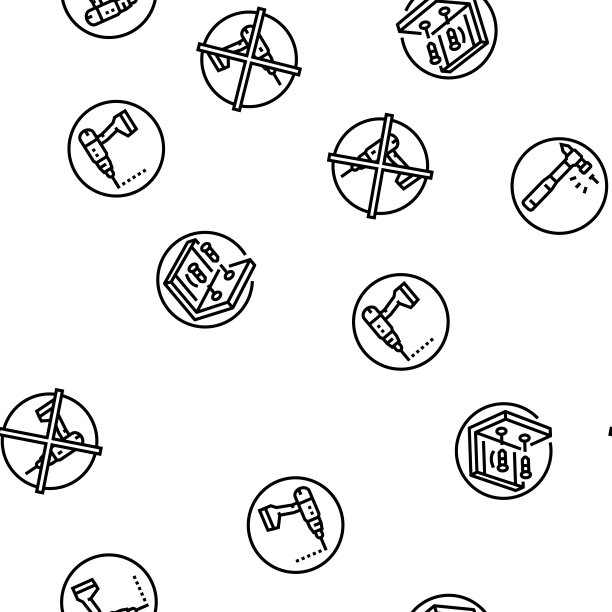 装配家具指令矢量无缝图案图片下载