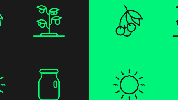 设置线玻璃罐与螺旋盖太阳新鲜图片下载