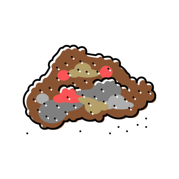 地面胡椒混合颜色图标矢量插图图片下载