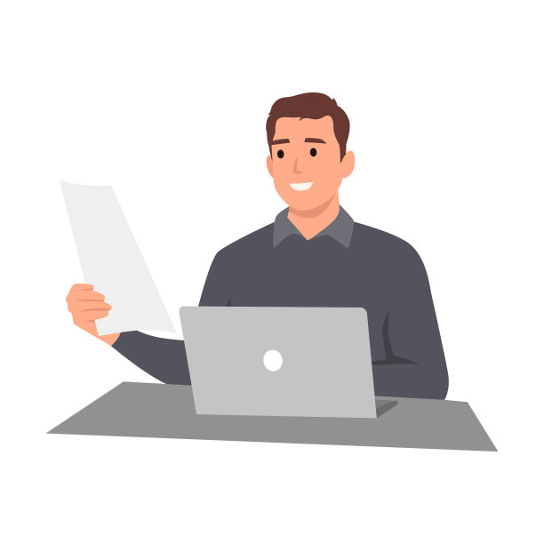 年轻人在办公室用笔记本电脑工作图片下载