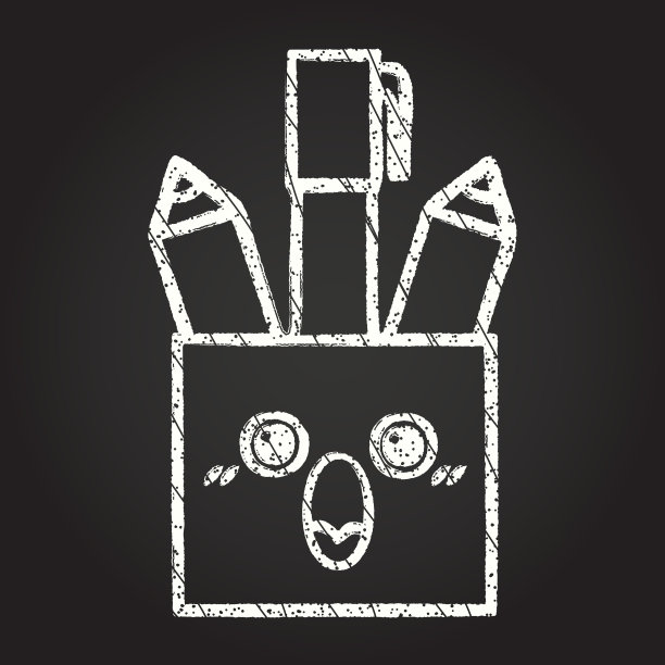 美术用品粉笔画图片下载