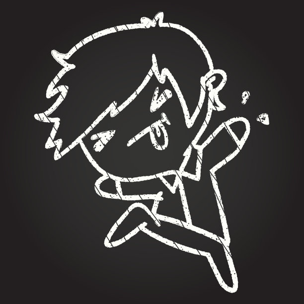 小学生的粉笔画图片下载