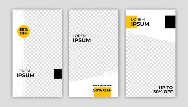 独特的现代编辑社交媒体旗帜模板。任何人都可以在社交媒体上使用这个简单的设计推广网页横幅。现代优雅的销售和折扣促销-矢量。图片下载