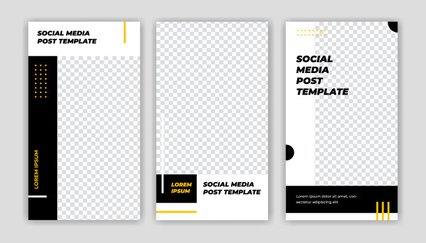 独特的现代编辑社交媒体旗帜模板。任何人都可以在社交媒体上使用这个简单的设计推广网页横幅。现代优雅的销售和折扣促销-矢量。图片下载