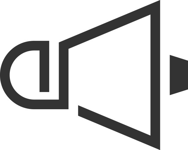 扩音器Logo设计模板图片下载
