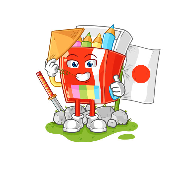 彩色铅笔日本卡通人物图片下载