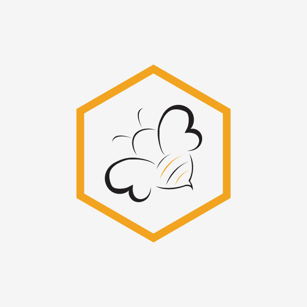 自然蜂蜜标志图标设计图片下载