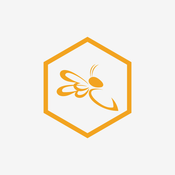 自然蜂蜜标志图标设计图片下载