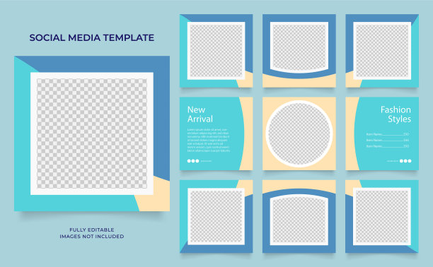 社交媒体模板横幅时尚销售图片下载