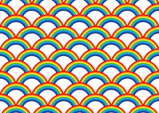 彩虹图案无缝彩色背景图片下载