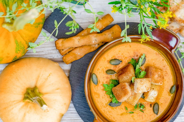 南瓜汤素材图片