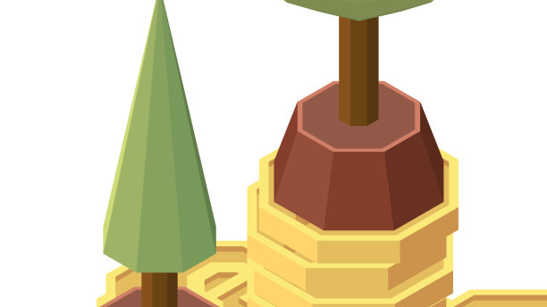 硬币堆树组成图片下载