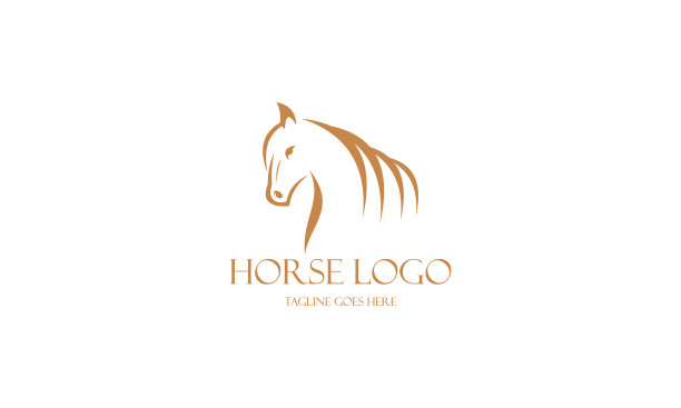 创意马标志图标标志设计illu图片下载