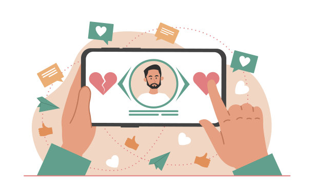 交友应用的概念图片下载