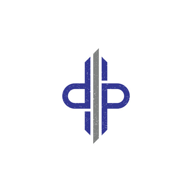 摘要首字母dp logo采用蓝色和银色图片下载