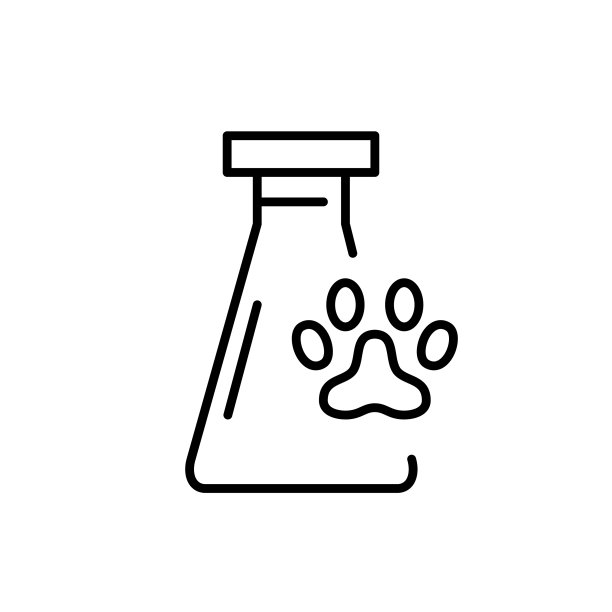 宠物药像素完美的可编辑笔画线图片下载