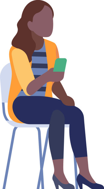 年轻黑人女性在看智能手机屏幕图片下载