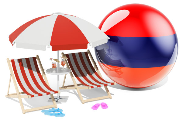 亚美尼亚度假村，亚美尼亚度假，旅游，旅游套餐的概念。三维渲染图片下载