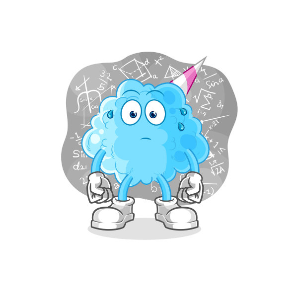 棉花糖思考hard卡通人物图片下载