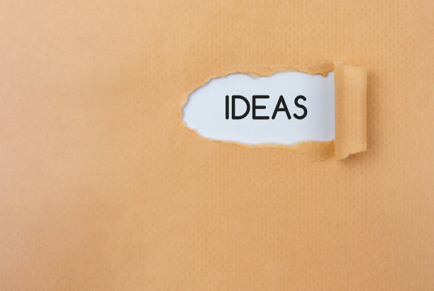 想法的文本在破旧的牛皮纸图片下载