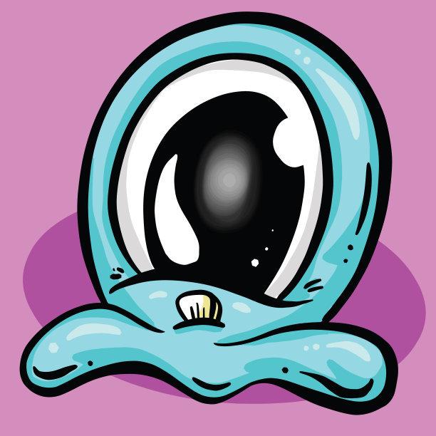 章鱼触手怪物卡通插图为标志设计在矢量图片下载