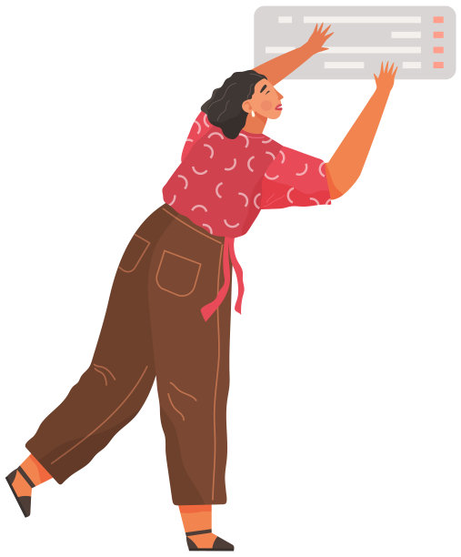 矢量人在平面风格图标。一个人把一张纸和信息放在他的头下面图片下载