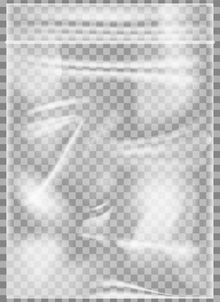 带把手的透明塑料袋。用于储存和携带物品的聚乙烯包装图片下载