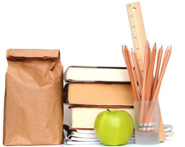 学校用品回到学校图片下载