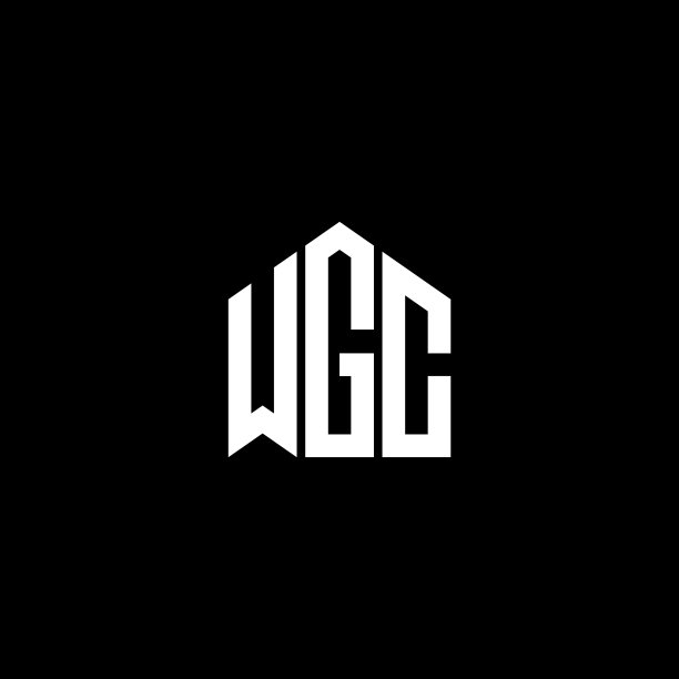 WGC黑色背景的字母标志设计图片下载