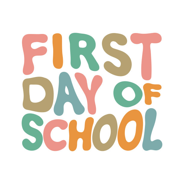 开学第一天的可爱印花。回到向量的概念。图片下载