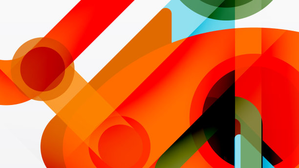 几何基元线圆抽象图片下载