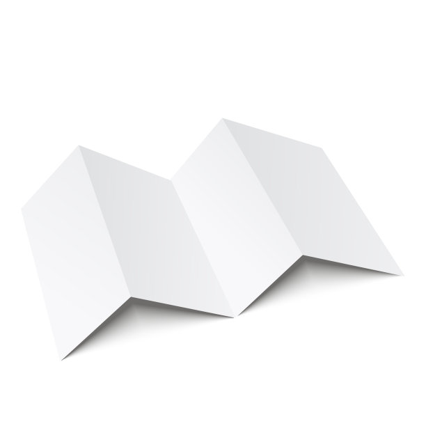 空白白色文件夹小册子模板模型。向量图片下载