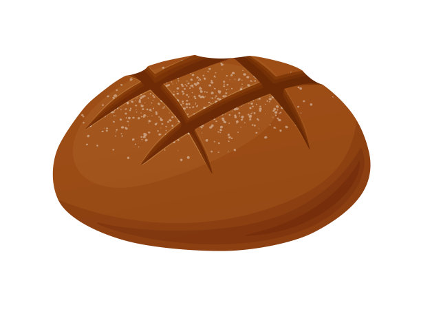 新鲜的面包。面包店吃早餐。烘焙、糕点设计的元素。图片下载