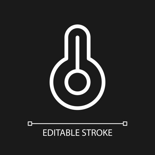 温暖像素完美的白色线性ui图标的黑暗主题图片下载