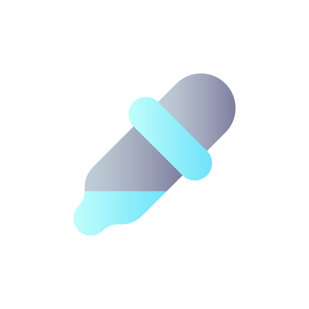 滴管平面渐变颜色ui图标图片下载