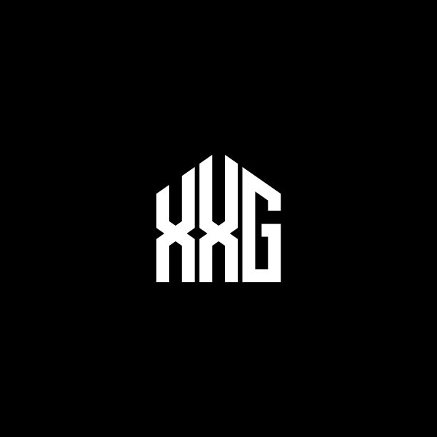 XXG字母标志设计，黑色背景XXG图片下载