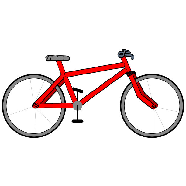 运动自行车插图图片下载