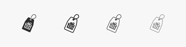 消息与礼品盒线性图标设置。带有礼物符号的短信。可编辑的中风。矢量设计元素孤立在白色背景的生日和节日。图标的业务和营销。礼物的信图片下载