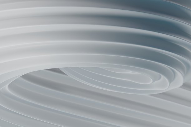 灰色优雅的合成抽象背景。未来墙面与曲线。白色塑料面料的图案。三维渲染图片下载