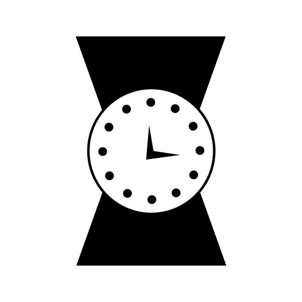 办公室经理挂钟图标。挂钟的象征。闹钟图标样式扁平图片下载