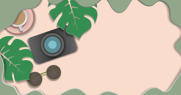 献给世界摄影的剪纸明信片图片下载