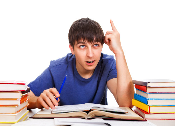 手指向上的学生图片下载