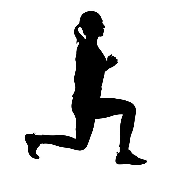 弓步深蹲锻炼锻炼廓形图片下载