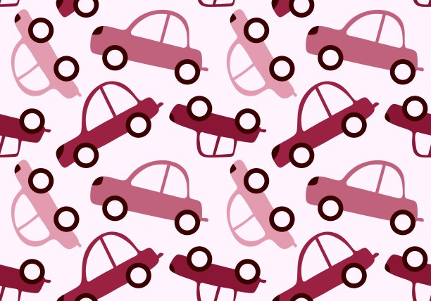 汽车玩具无缝图案的面料和纺织品及包装纺织品图片下载