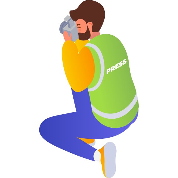 记者图标新闻图片记者三维向量图片下载