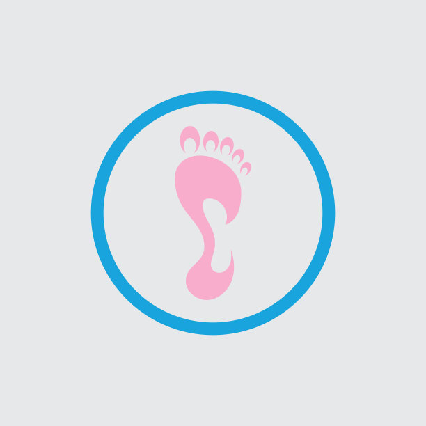 脚部护理标志设计理念标志性的脚部标志图片下载