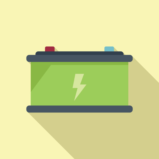 环保汽车电池图标平省干净图片下载