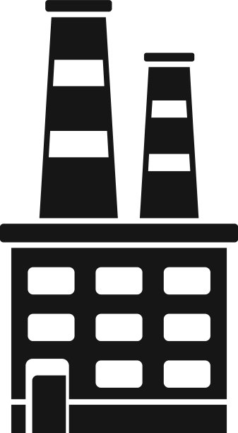 环保工厂图标简单节水图片下载